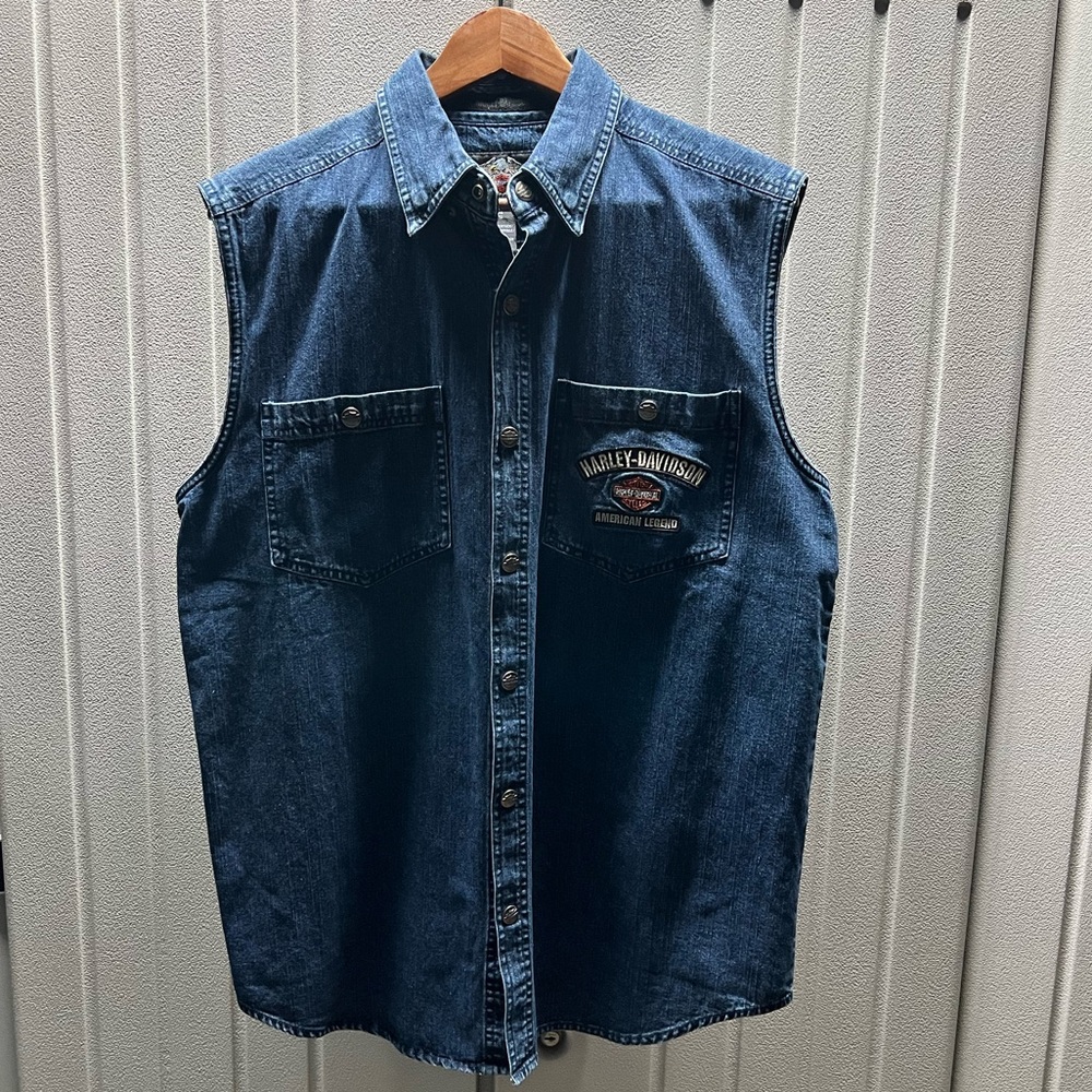 Harley-Davidson embroidered logo vest